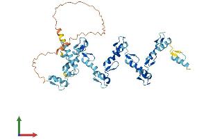 AlphaFold protein structure predicition of Human Recombinant ZNF331 Protein, UniprotID Q9NQX6