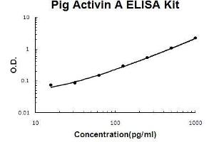 Pig Activin A PicoKine ELISA Kit standard curve (INHBA Kit ELISA)