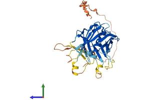AlphaFold protein structure predicition of Mouse Recombinant Plscr2 Protein, UniprotID Q9DCW2