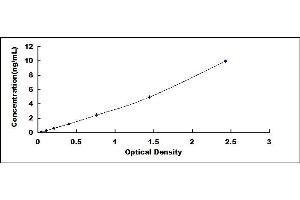 Typical standard curve