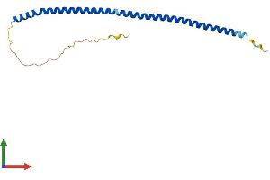 AlphaFold protein structure predicition of Human Recombinant BLOC1S6 Protein, UniprotID Q9UL45