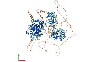 AlphaFold protein structure predicition of Mouse Recombinant Kdm4c Protein, UniprotID Q8VCD7