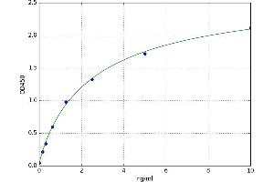 A typical standard curve (HYAL2 Kit ELISA)