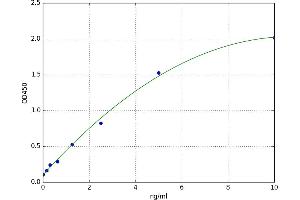 A typical standard curve