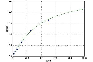 A typical standard curve (CCL19 Kit ELISA)