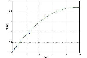A typical standard curve (ALOX15 Kit ELISA)