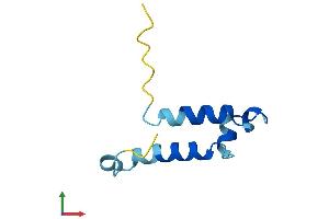 AlphaFold protein structure predicition of Mouse Recombinant Coa5 Protein, UniprotID Q99M07