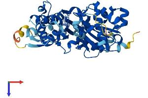 AlphaFold protein structure predicition of Mouse Recombinant Actrt1 Protein, UniprotID Q9D9J3