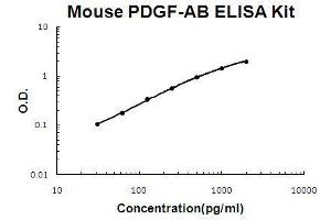 Mouse PDGF-AB PicoKine ELISA Kit standard curve (PDGF-AB Heterodimer Kit ELISA)