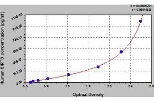 Typical Standard Curve (SIRT3 Kit ELISA)