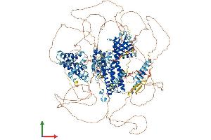 AlphaFold protein structure predicition of Human Recombinant ARHGEF11 Protein, UniprotID O15085