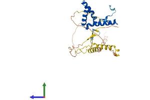 AlphaFold protein structure predicition of Human Recombinant SOX21 Protein, UniprotID Q9Y651