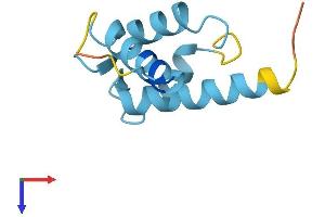 AlphaFold protein structure predicition of Mouse Recombinant S100a13 Protein, UniprotID P97352