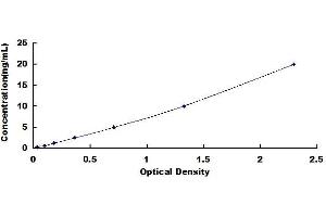 Typical standard curve (USP8 Kit ELISA)