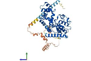 AlphaFold protein structure predicition of Human Recombinant CHST9 Protein, UniprotID Q7L1S5