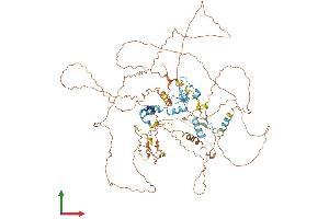 AlphaFold protein structure predicition of Human Recombinant ATMIN Protein, UniprotID O43313