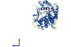 AlphaFold protein structure predicition of Mouse Recombinant Gal3st3 Protein, UniprotID P61315
