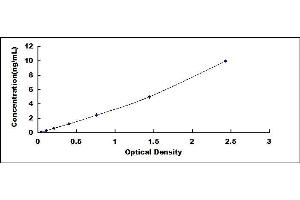 Typical standard curve (HNF1B Kit ELISA)
