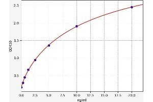 Typical standard curve