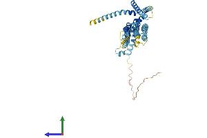 AlphaFold protein structure predicition of Mouse Recombinant Ocstamp Protein, UniprotID Q9D611