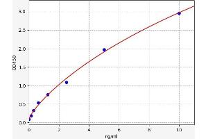 Typical standard curve (SECTM1A Kit ELISA)