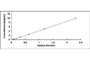 Typical standard curve (Regucalcin Kit ELISA)