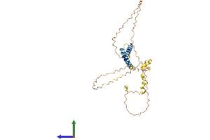AlphaFold protein structure predicition of Human Recombinant TP53TG5 Protein, UniprotID Q9Y2B4