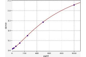 Typical standard curve (AGRP Kit ELISA)