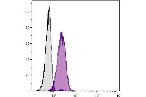 Human peripheral blood granulocytes were stained with Mouse Anti-Human CD11c-PACBLU.