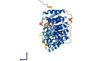 AlphaFold protein structure predicition of Human Recombinant PRAMEF22 Protein, UniprotID A3QJZ6