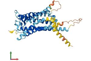 AlphaFold protein structure predicition of Human Recombinant PTGDR Protein, UniprotID Q13258