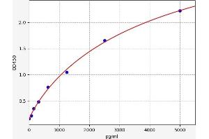 Typical standard curve (PLEKHO2 Kit ELISA)