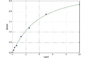 A typical standard curve (TUBA1B Kit ELISA)