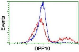 Flow Cytometry (FACS) image for anti-Dipeptidylpeptidase 10 (DPP10) antibody (ABIN1497834) (DPP10 anticorps)