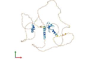 AlphaFold protein structure predicition of Human Recombinant INTS12 Protein, UniprotID Q96CB8