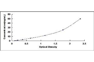 Typical standard curve (FAP Kit ELISA)