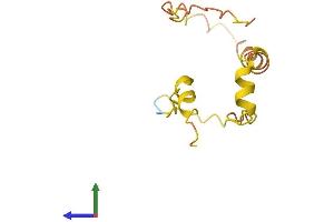 AlphaFold protein structure predicition of Human Recombinant ZNF561-AS1 Protein, UniprotID K7EIQ3