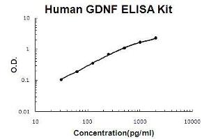 Human GDNF PicoKine ELISA Kit standard curve (GDNF Kit ELISA)