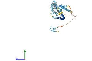 AlphaFold protein structure predicition of Mouse Recombinant Lrsam1 Protein, UniprotID Q80ZI6