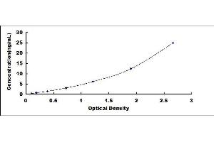 Typical standard curve (VCAM1 Kit ELISA)