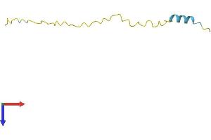 AlphaFold protein structure predicition of Mouse Recombinant Snurf Protein, UniprotID Q9WU12