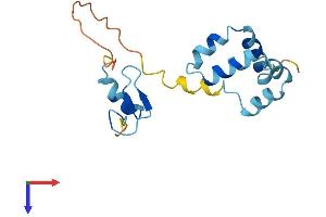 AlphaFold protein structure predicition of Human Recombinant ZNHIT3 Protein, UniprotID Q15649