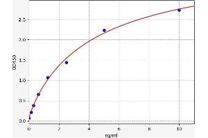 Typical standard curve (ELF1 Kit ELISA)