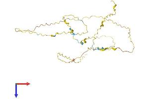 AlphaFold protein structure predicition of Mouse Recombinant Prr32 Protein, UniprotID A2AFE9