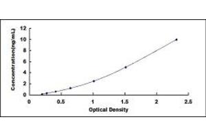 Typical standard curve (Retinoic Acid Receptor beta Kit ELISA)