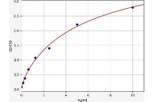 Typical standard curve