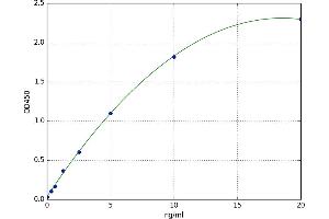 A typical standard curve (TYK2 Kit ELISA)