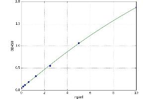 A typical standard curve (BTK Kit ELISA)
