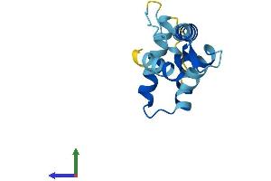 AlphaFold protein structure predicition of Human Recombinant EFCAB10 Protein, UniprotID A6NFE3