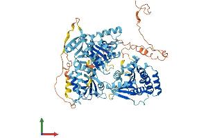AlphaFold protein structure predicition of Mouse Recombinant Ercc3 Protein, UniprotID P49135